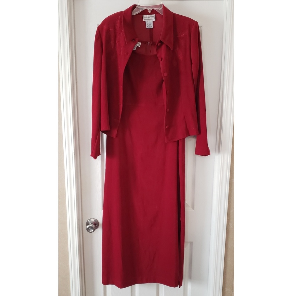 Karin Stevens 2 piece Red Dress